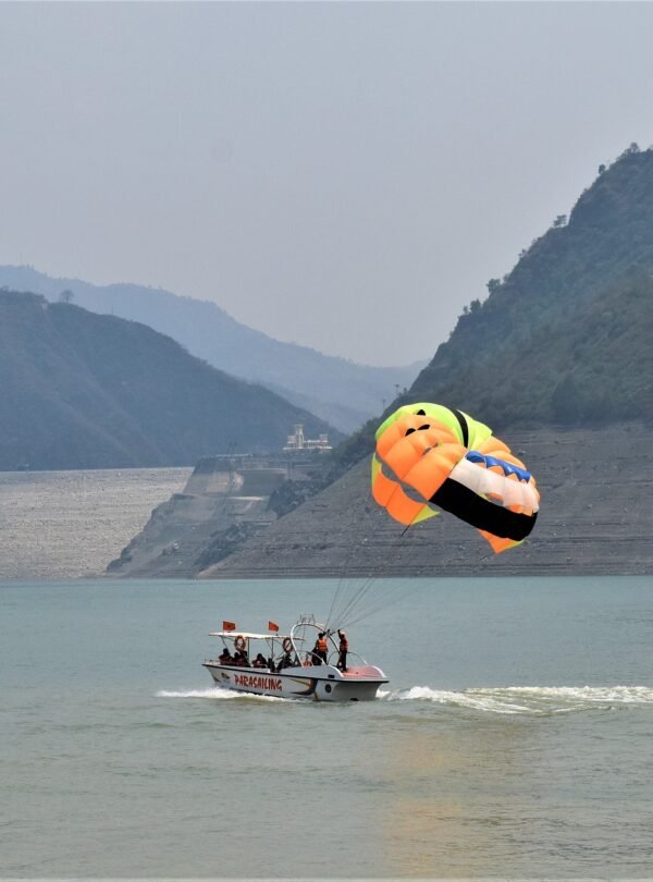 water sports tehri garhwal tehri dam paragliding boating