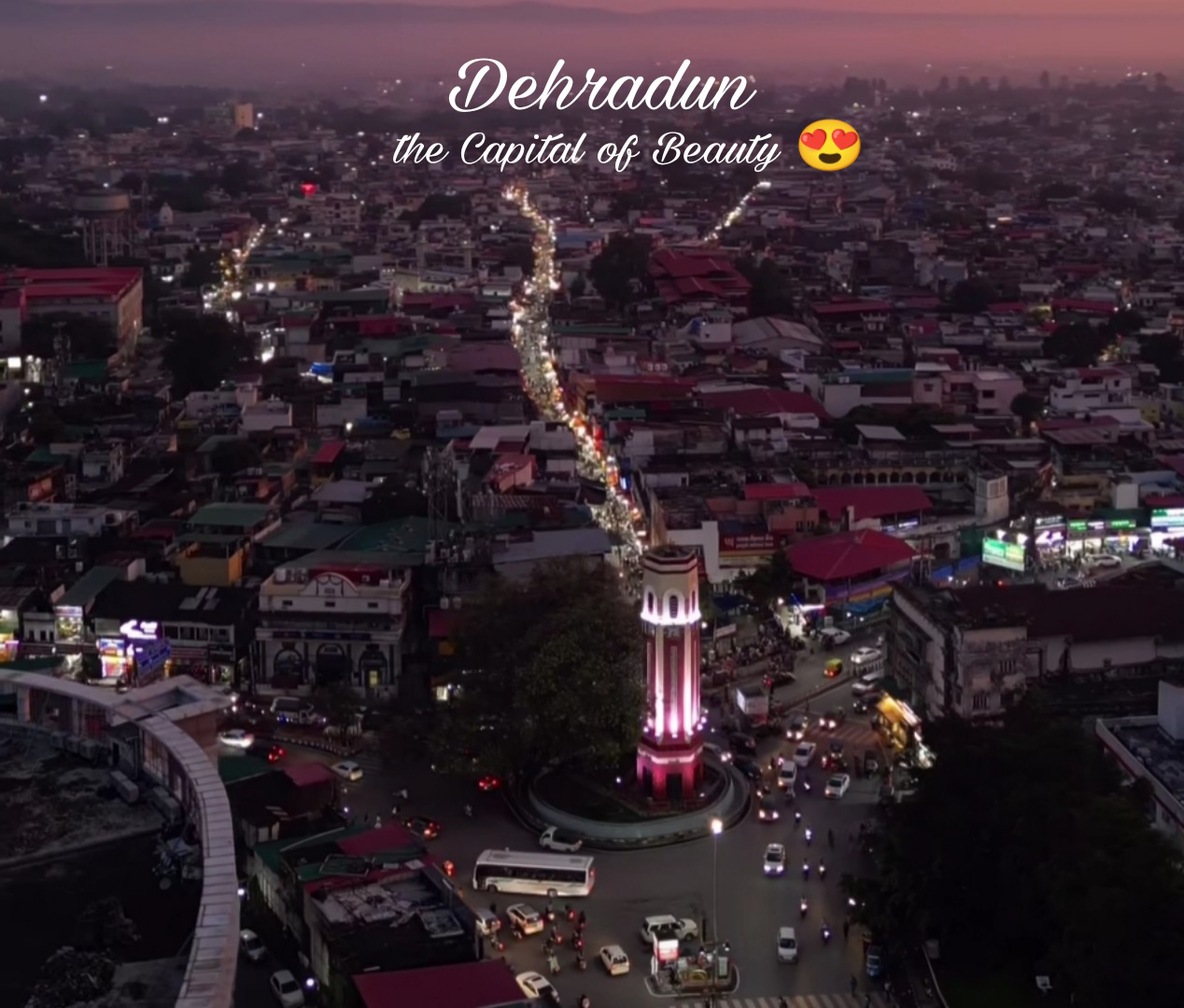 dehradun dehradun city night view of dehradu city